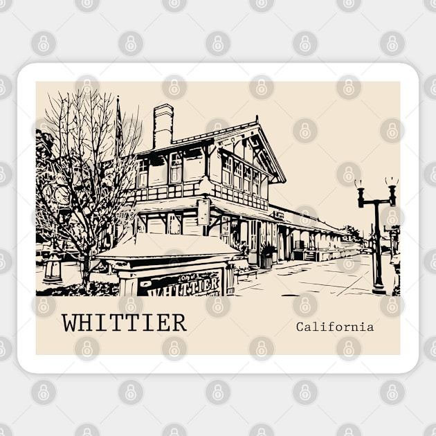 Whittier California Sticker by Lakeric